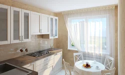 Kitchen design cornice curtains