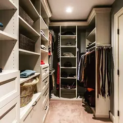 Design of a two-room apartment dressing room