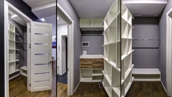 Design of a two-room apartment dressing room