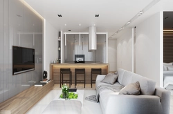 Kitchen design for an apartment 36 sq m