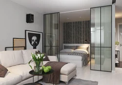 Bedroom Partition In A One-Room Apartment Photo