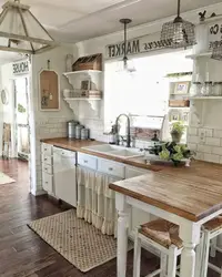 Kitchen living room village house photo