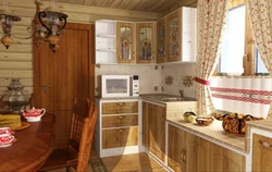 Kitchen living room village house photo