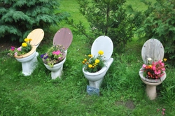 Ванна в дизайне сада