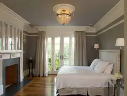 Wallpaper for a bedroom with a low ceiling photo
