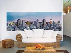Фотопечать интерьер гостиной