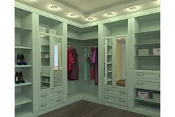Built-in plasterboard wardrobes in the bedroom photo