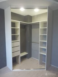 Built-in plasterboard wardrobes in the bedroom photo