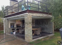 Two-story summer kitchen projects photos