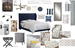 Bedroom design collage