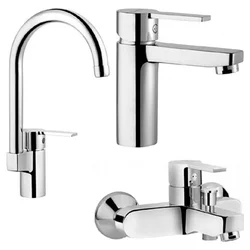 Faucets for bathroom and kitchen photo