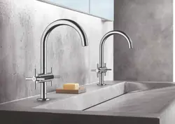 Faucets for bathroom and kitchen photo