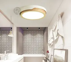 Lighting in the bathroom with suspended ceiling photo in the interior