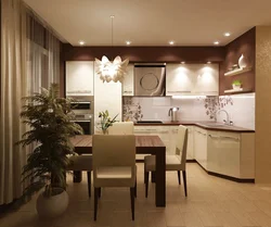 Kitchen Brown Living Room Beige Photo