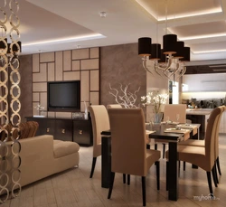 Kitchen brown living room beige photo