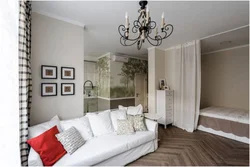 Design of an apartment 36 square meters with a bedroom