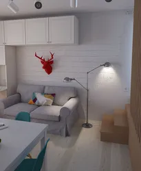 Design of an apartment 36 square meters with a bedroom