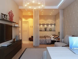 Yataq Otağı Ilə 36 Kvadrat Metrlik Bir Mənzilin Dizaynı