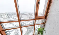 Loggia in winter photo