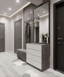Straight hallway interior