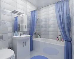 Plitələr ilə müntəzəm vanna otağının fotoşəkili