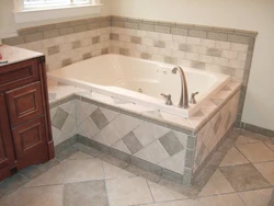How to cover a bathtub photo