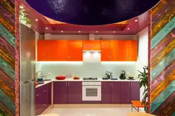 Яркія сучасныя дызайны кухні