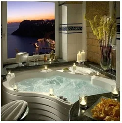 Design with jacuzzi bathtub