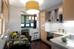 Small kitchen interior one wall