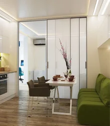Photo of a kitchen in an apartment 32 sq m