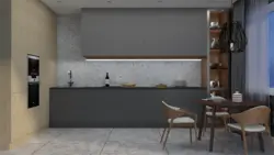 Выполненный дизайн кухни