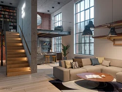 Living room design two-story
