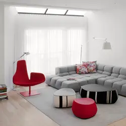 Qonaq otağı dizaynı qırmızı boz