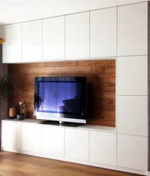 Built-in walls in the living room photo