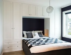 Bedroom design wardrobes on one wall