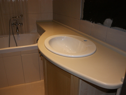 Countertops for a small bathroom photo