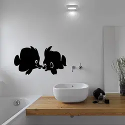 Bathroom stencil design