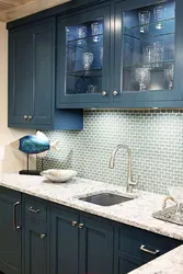Blue Marble In The Kitchen Interior