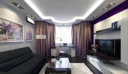 Qonaq otağının foto dizaynı 4 kv m