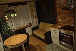 Дизайн кухни 10 кв со спальным местом