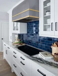 Blue tiles kitchen photo