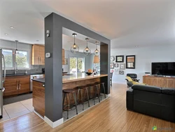 Kitchen interior with connection