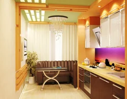 Kitchen interior with connection