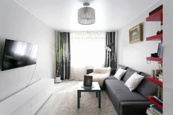 Interior of corner Khrushchev living rooms