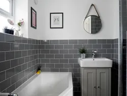 Half wall bathroom design