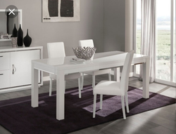 Dining table for kitchen photo white