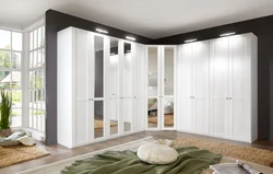 Hinged wardrobes for the bedroom in a modern style photo
