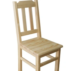 Wooden kitchen chairs with back photo