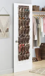 Storing shoes in the hallway photo