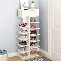 Storing shoes in the hallway photo